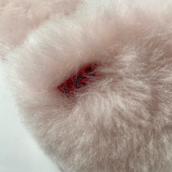 UGG Fluff Slide II Sheepskin Pink Crystal Slide Slipper - Picture 6 of 8